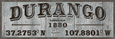 Durango Sign Letters Customizable Durango Town Est. 1880 Vintage Style Metal Sign ...