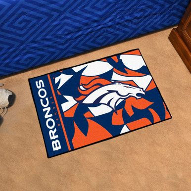 27 Denver Broncos Roundel Round Mat - Floor Rug - Area Rug - NFL