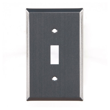 Plain Single Toggle Tin Switch Plate Cover in Country Tin - Wall Plate ...