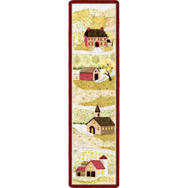 Quilt Pattern Area Rug Summer Fields Quilt Runner Area Rug 2x8 | Rustic Home Decor Rugs