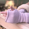 Long Alpaca Fingerless Mittens