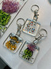 Hand Painted Glass Keyrings