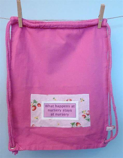 Slogan Nursery Bag