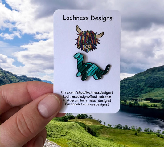 Nessie / Coo Pin Badges