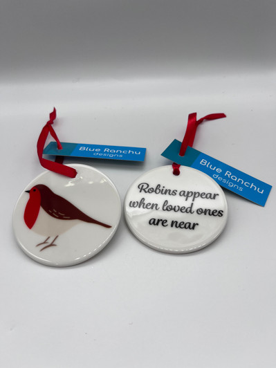 Blue Ranch Christmas Robin