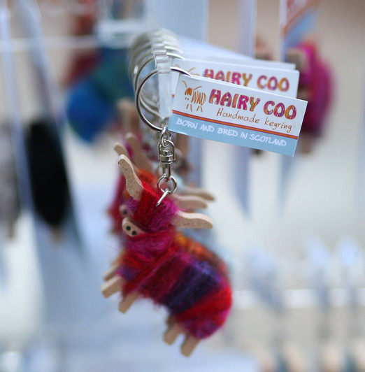 Hairy Coo Keyrings & Magnets