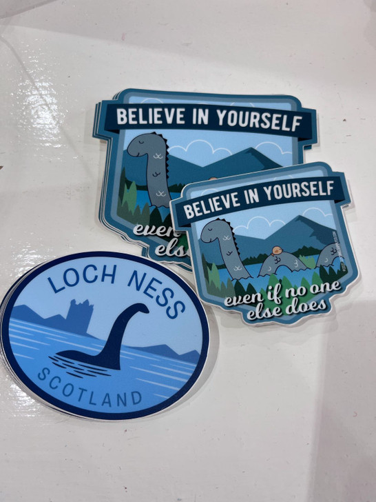 Various Loch Ness Stickers