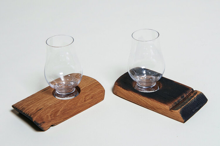 Darach Whisky Stave Glass Holder with Glass