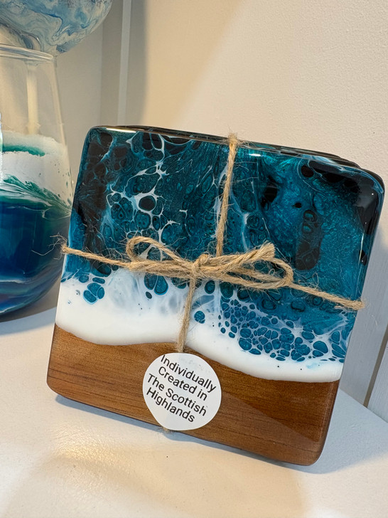 Ocean Resin Coaster Set