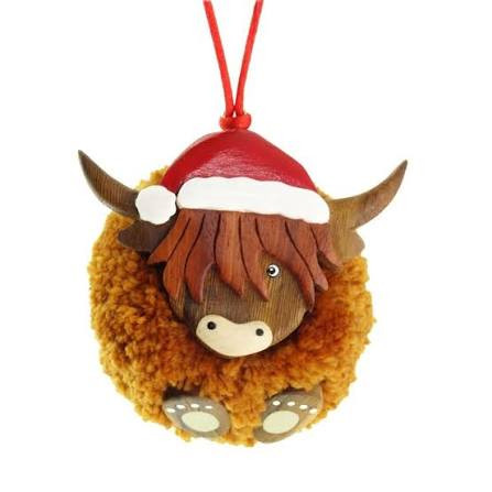 Pom Pom Christmas Decorations