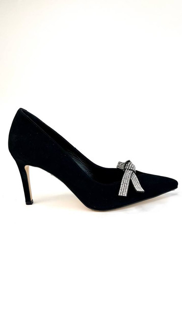 Women's Fashion Pumps with Rhine-stone Bow