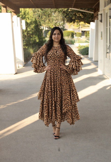 Aurora Dress in Leopard