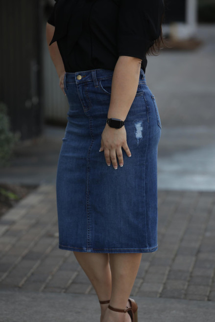 Avery Premium Denim Skirt  B