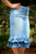 Juliana Ruffle Denim Skirt - Light Wash 