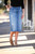 Ivy Distressed Premium Denim Skirt 
