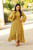 Krystal Ruffle Dress in Mustard