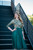 Angelina Sequin Dress in Emerald Green