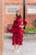 Mikayla Ruffle Dress - Cranberry