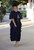 Julia Cascading Ruffle Dress - Navy