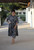 Kerene Pleated Dress - Gray Leopard