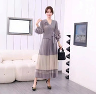 Laine Colorblock Dress - Grey