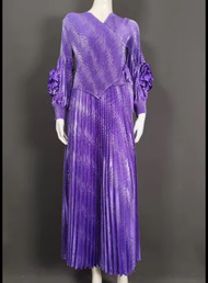 Laine Dress - Foil Purple