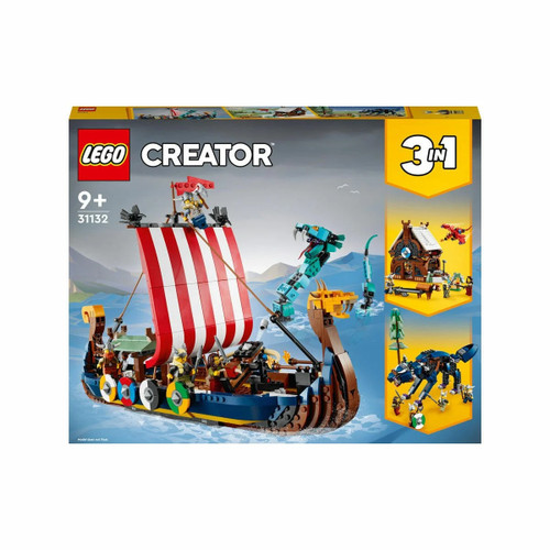 Lego Creator 3in1 - Viking Gemisi ve Midgard Yılanı 1192 parça +9 yaş 31132