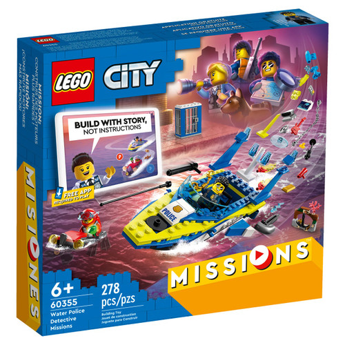 Lego City Su Polisi Dedektif Görevleri, 278 parça, +6 yaş 60355