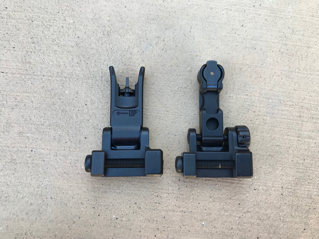 Rainier Arms Backup Iron Sights - Black