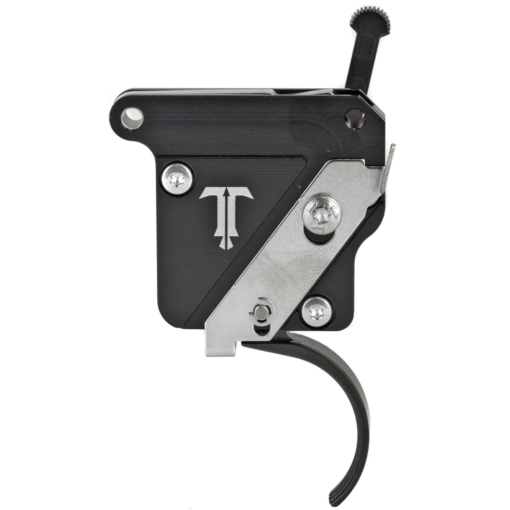 TriggerTech Rem 700 Special Trigger, RH, Curved Lever, Adjustable, w/ Bolt Release- PVD Black
