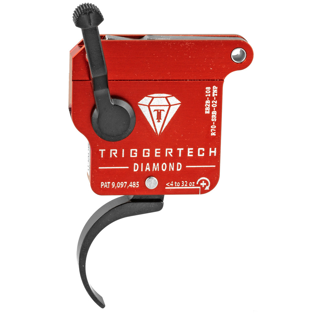TriggerTech Diamond Rem 700 RH Trigger, Pro Curved, Adjustable - PVD Black