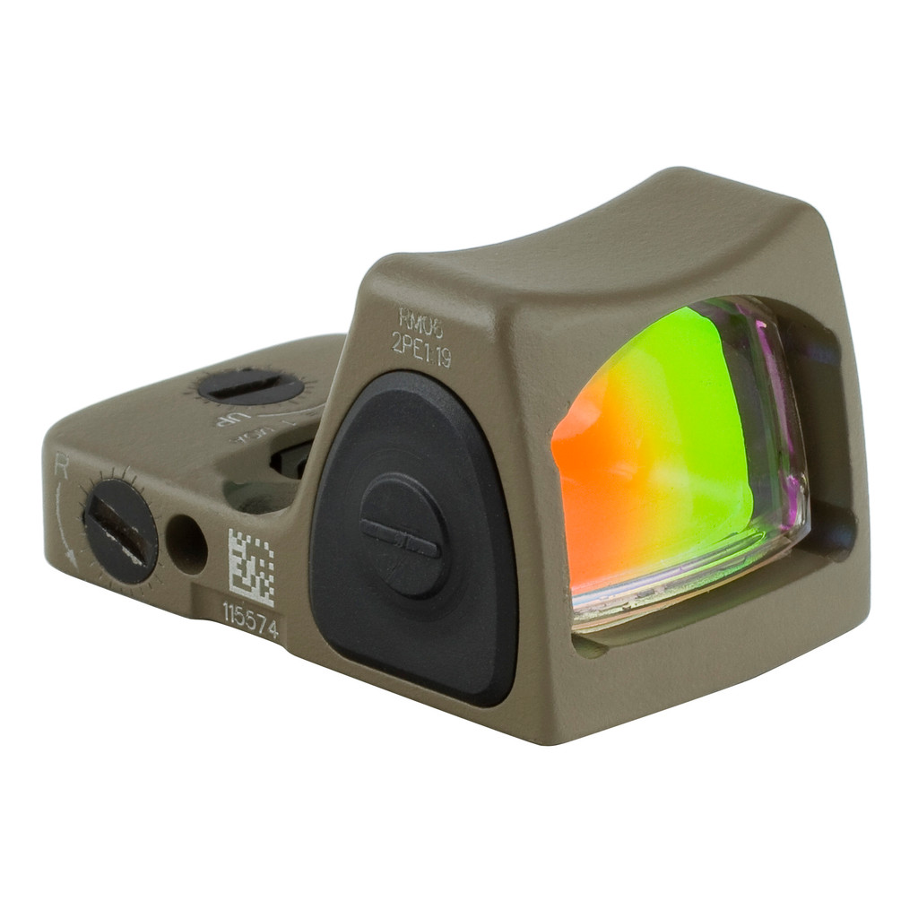 Trijicon RMR Type 2 Adjustable LED Sight, 3.25 MOA Red Dot - FDE (RM06-C-700696)