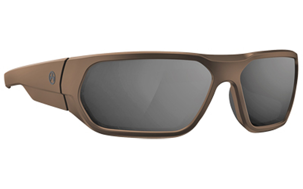 Magpul Radius Ballistic Eyewear - FDE w/ Gray-Silver Polarized Lenses (MAG1043-070)