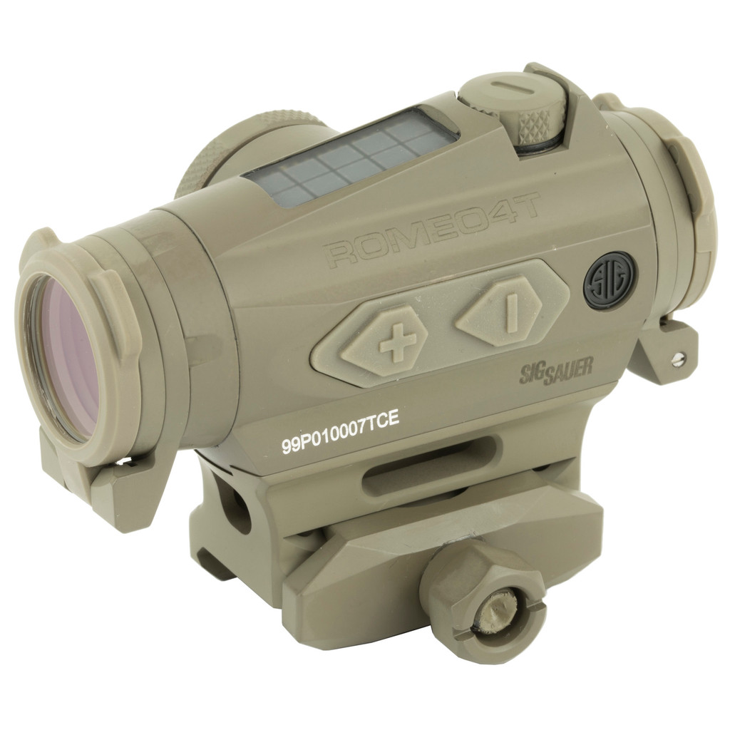 SIG Sauer ROMEO4T Solar Powered Ballistic Circle Dot, Red Dot Sight - FDE (SOR43131)