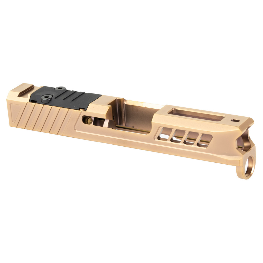 True Precision Glock 43/43X Axiom Slide with RMS/Holosun/Sig Optic Cut -  Copper TiCN