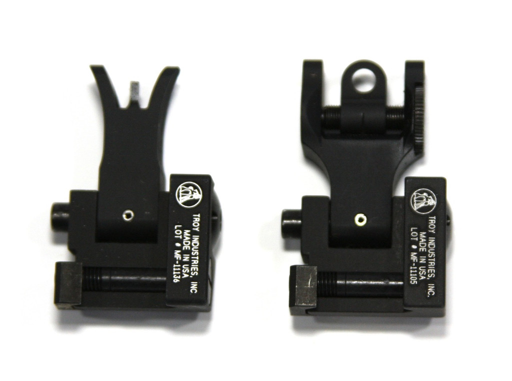 Noveske (Troy) Folding BattleSights Front & Rear Set - Black - ROG