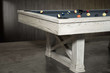 Nixon Billiards Nora Slate Pool Table w/Dining Top Option in White Wash |FREE Shipping* Slate Pool Table – overhead top view