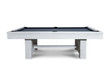 Nixon Billiards Rocky Slate Pool Table in White Wash w/Premium Billiard Accessories Slate Pool Table – 3/4 perspective view