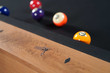 Doc & Holliday Billiards Parsons Pool Table in Rustic White Oak Slate Pool Table – 3/4 perspective view