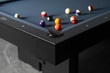 Doc & Holliday Billiards Jackies Pool Table in Black Finish Slate Pool Table – 3/4 perspective view