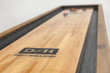Paula Parsons Shuffleboard Table in Glazed Maple Doc & Holliday Billiards