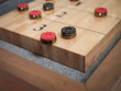 Paula Parsons Shuffleboard Table in Grey Walnut
