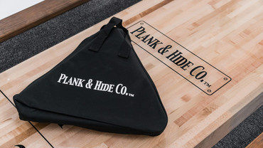 Bowling Pin Set | Plank & Hide Co Shuffleboards