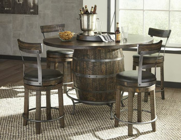 Bobby Wine Barrel Pub Table Set