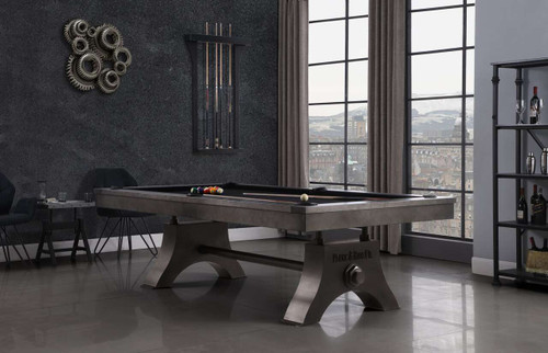 Plank & Hide Co Jaxx Pool Table by Plank & Hide Co | Free Installation USA Slate Pool Table – 3/4 perspective view
