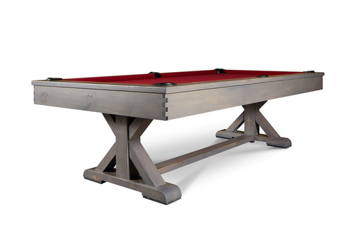 Doc & Holliday Billiards Hepburn Slate Pool Table | With Dining Top Option Slate Pool Table – 3/4 perspective view