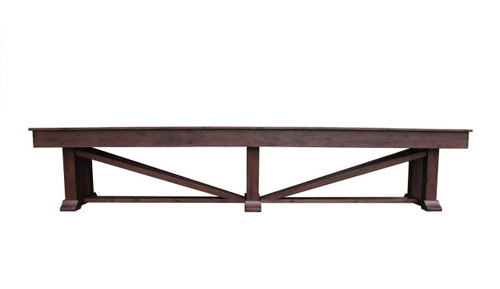 Plank & Hide Co Lucas Shuffleboard Table by Plank & Hide Co | Free Shipping Continental USA Shuffleboard Table – 3/4 perspective view