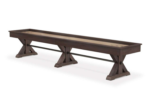 Plank & Hide Co Otis Shuffleboard Table by Plank & Hide Co | Free Shipping Continental USA Shuffleboard Table – 3/4 perspective view