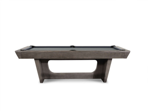 Kai Slate Pool Table in Grayson Grey | Dining Top Option Slate Pool Table – overhead top view