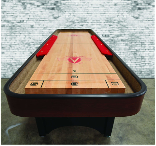 Venture Shuffleboard Classic Bank Shot Shuffleboard Table | Free Shipping Included Shuffleboard Table – 3/4 perspective view
